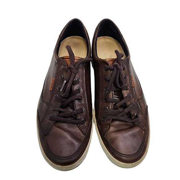 Ecco Shoes Ecco Shoes Soft 7 Mens Street Sneakers Brown Leather
